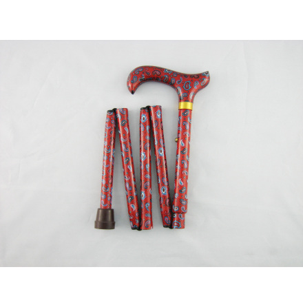 Hopf�llbar k�pp, r�d Paisley