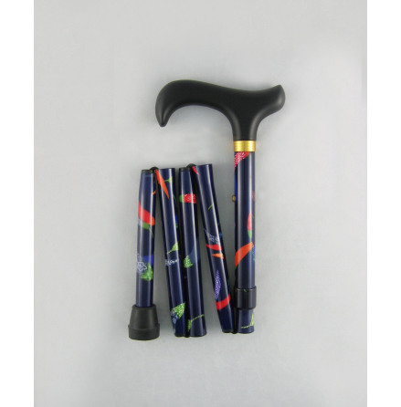 Hopf�llbar k�pp, m�rkbl� med f�rginslag