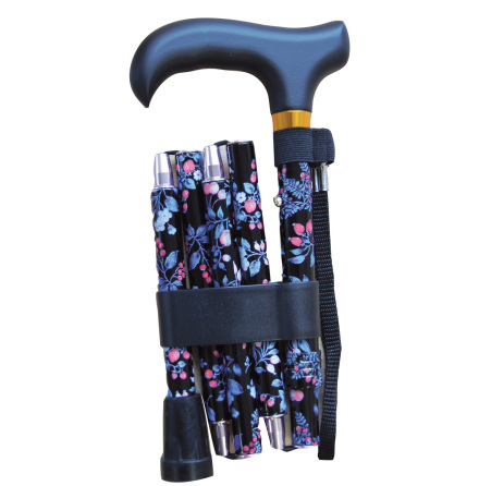 Hopfllbar kpp - svart med rda krsbr, handledsrem, 5-delad