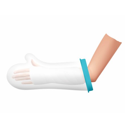 Dusch- och bad-skydd f�r underarm och hand